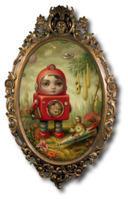 Princess Sputnik
Mark Ryden, 1998
19” x 13” Princess Sputnik
Mark Ryden, 1998
19” x 13”